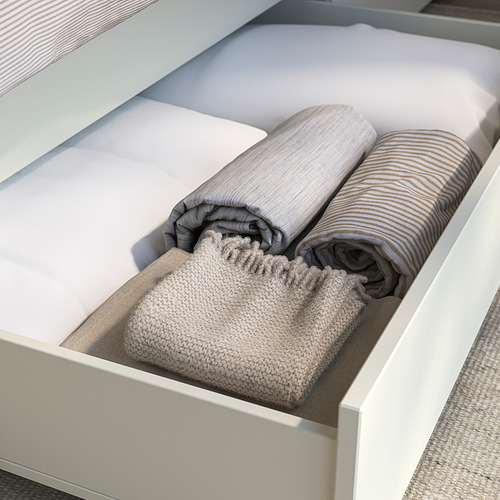GULLABERG bed frame with 2 storage boxes