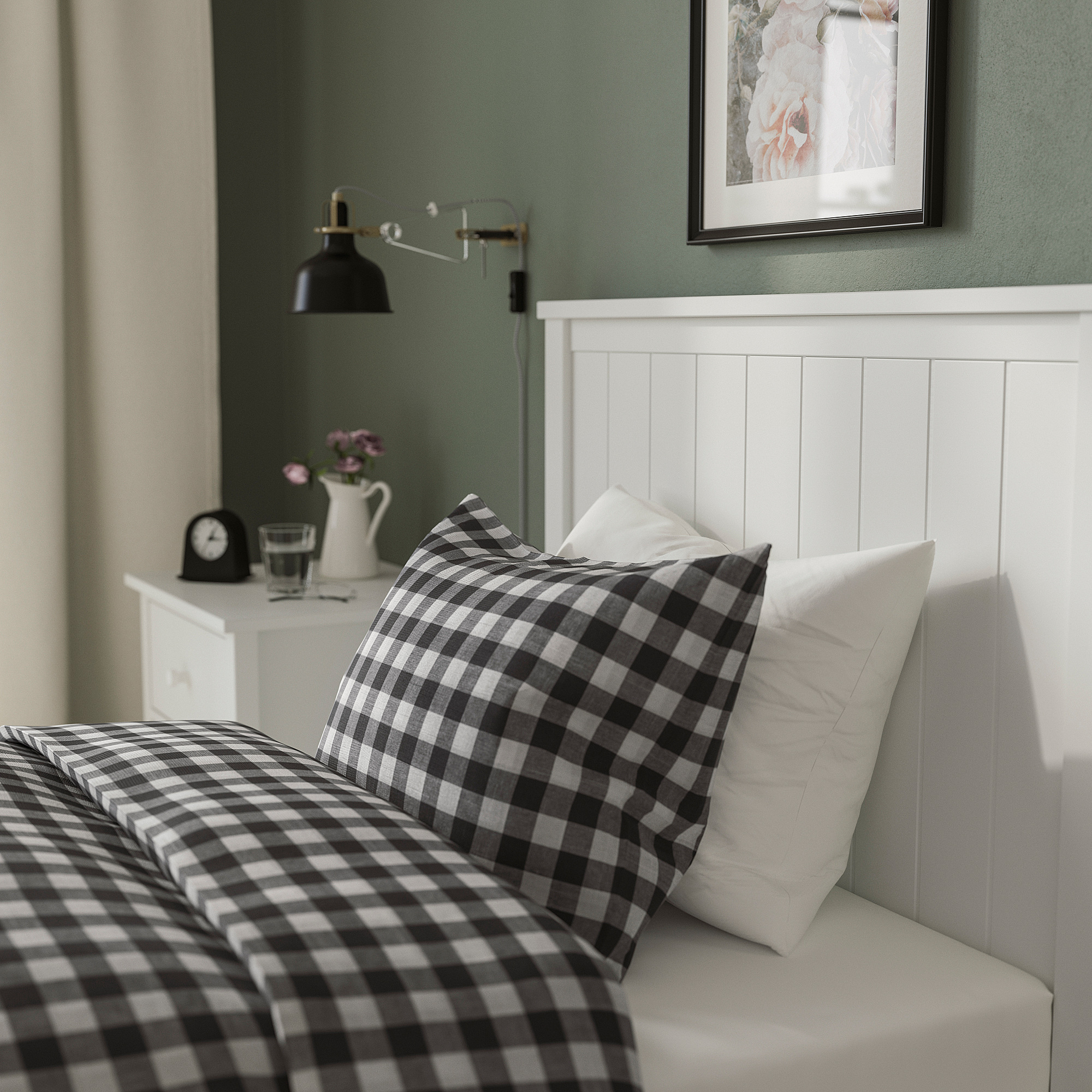 GULLABERG bed frame with 2 storage boxes