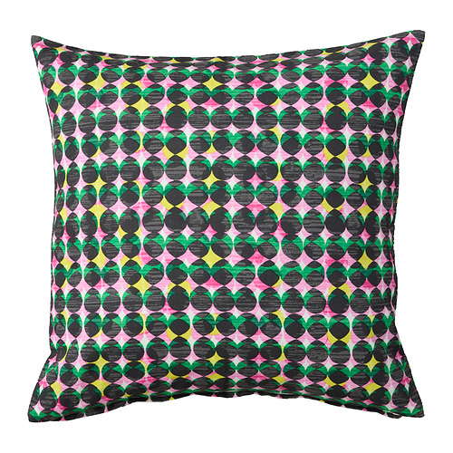 ÄLVSJÖSKOGEN - 咕𠱸套, 粉紅色/綠色, 50x50 厘米 | IKEA 香港及澳門 - E1003435_S4