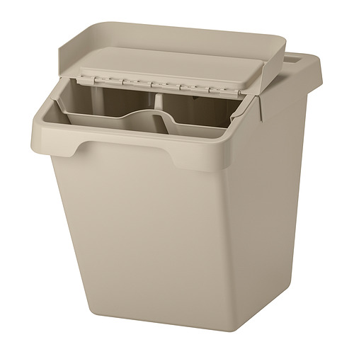 SORTERA sorting bin with insert and lid