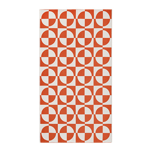 PUBLIKVÄRD - rug, flatwoven, orange/circle pattern, 80x150 cm | IKEA Hong Kong and Macau - E1003596_S4