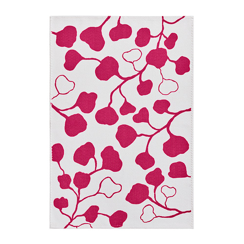 PERSIKOTRÄD - rug, flatwoven, pink/leaf pattern, 60x90 cm | IKEA Hong Kong and Macau - E1003592_S4