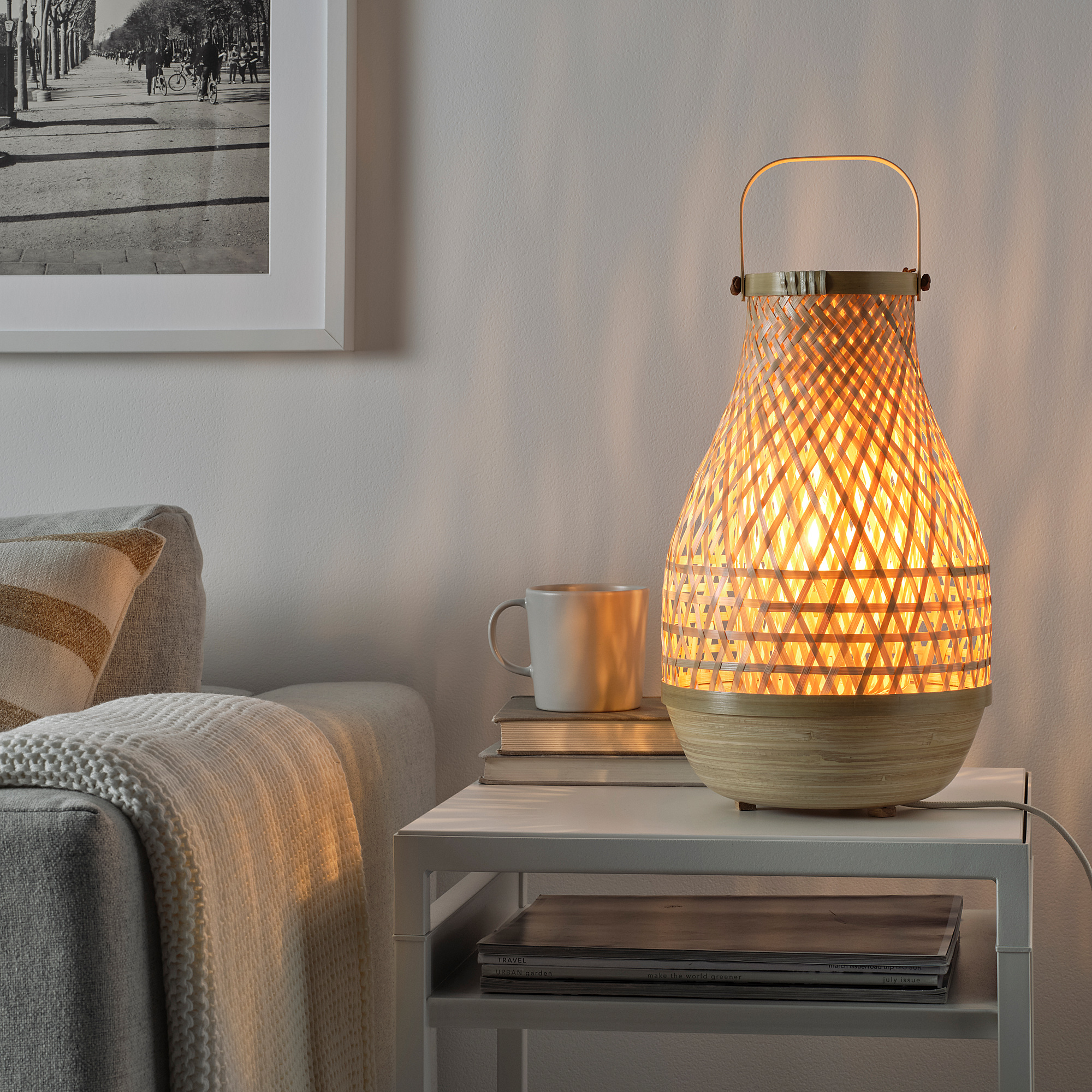 table lamp, bamboo/handmade | IKEA 