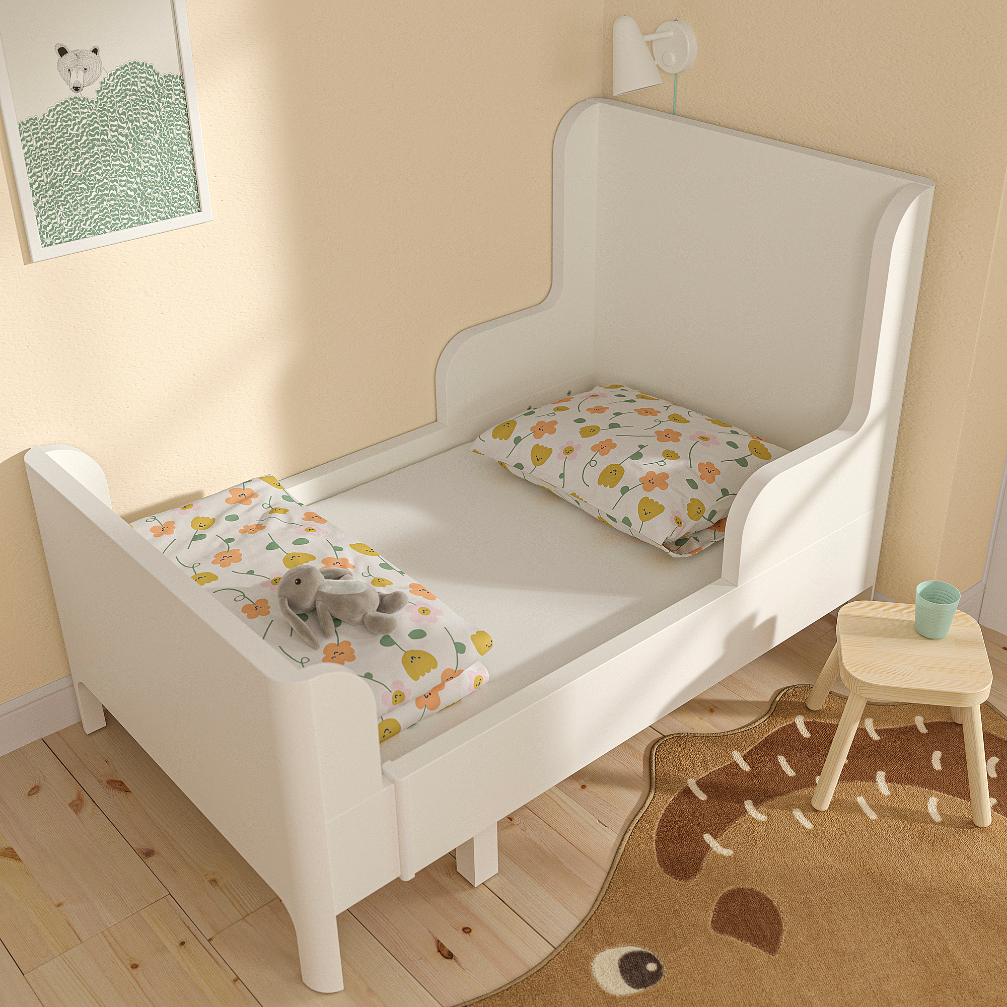 BARNDRÖM fitted sheet for extendable bed