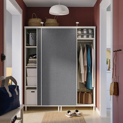 PLATSA wardrobe with 2 sliding doors