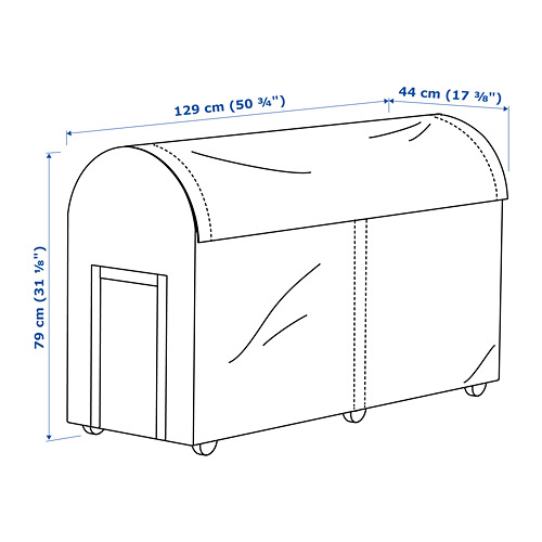 TOSTERÖ storage box, outdoor