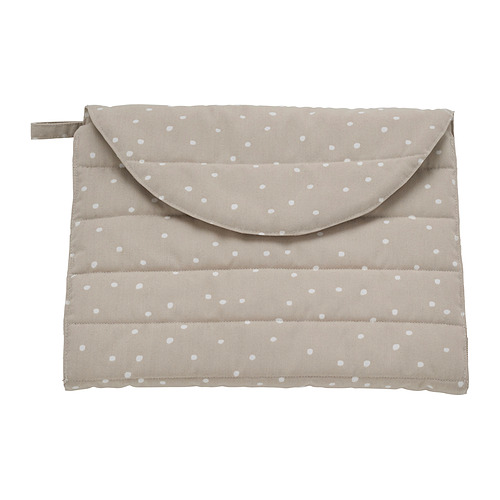 LEN - babycare mat, beige/dot pattern foldable, 70x35 cm | IKEA Hong Kong and Macau - E1003855_S4