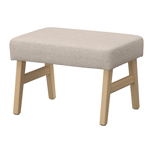EKENÄSET - footstool, oak effect/Kilanda light beige | IKEA Hong Kong and Macau - E1003907_S4