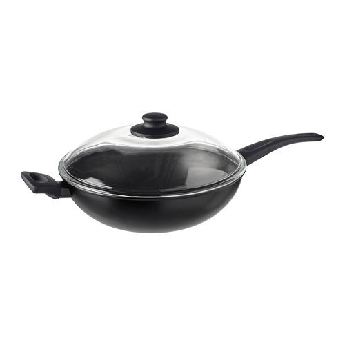 HEMLAGAD wok with lid