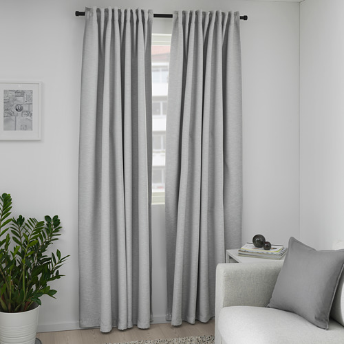 VILBORG room darkening curtains, 1 pair