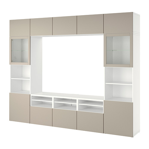 BESTÅ TV storage combination/glass doors