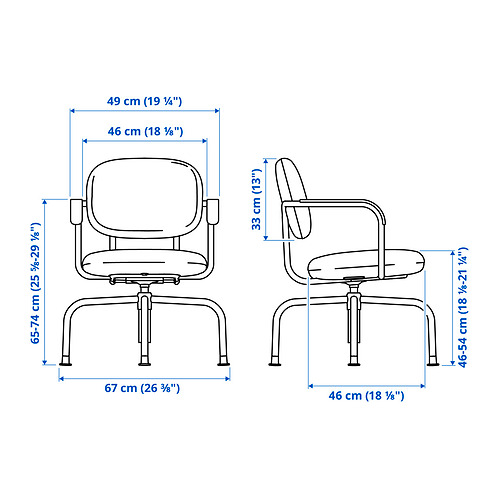 MULLSJÖ swivel chair