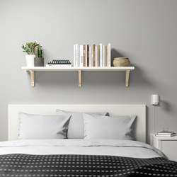 BERGSHULT/SANDSHULT - 層板, 120x30 cm, 黑褐色/白楊木 | IKEA 香港及澳門 - PE764245_S3