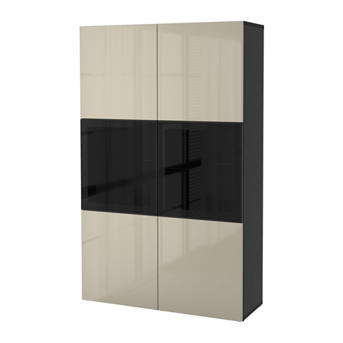 BESTÅ storage combination w glass doors