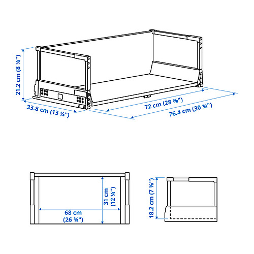 MAXIMERA drawer, high