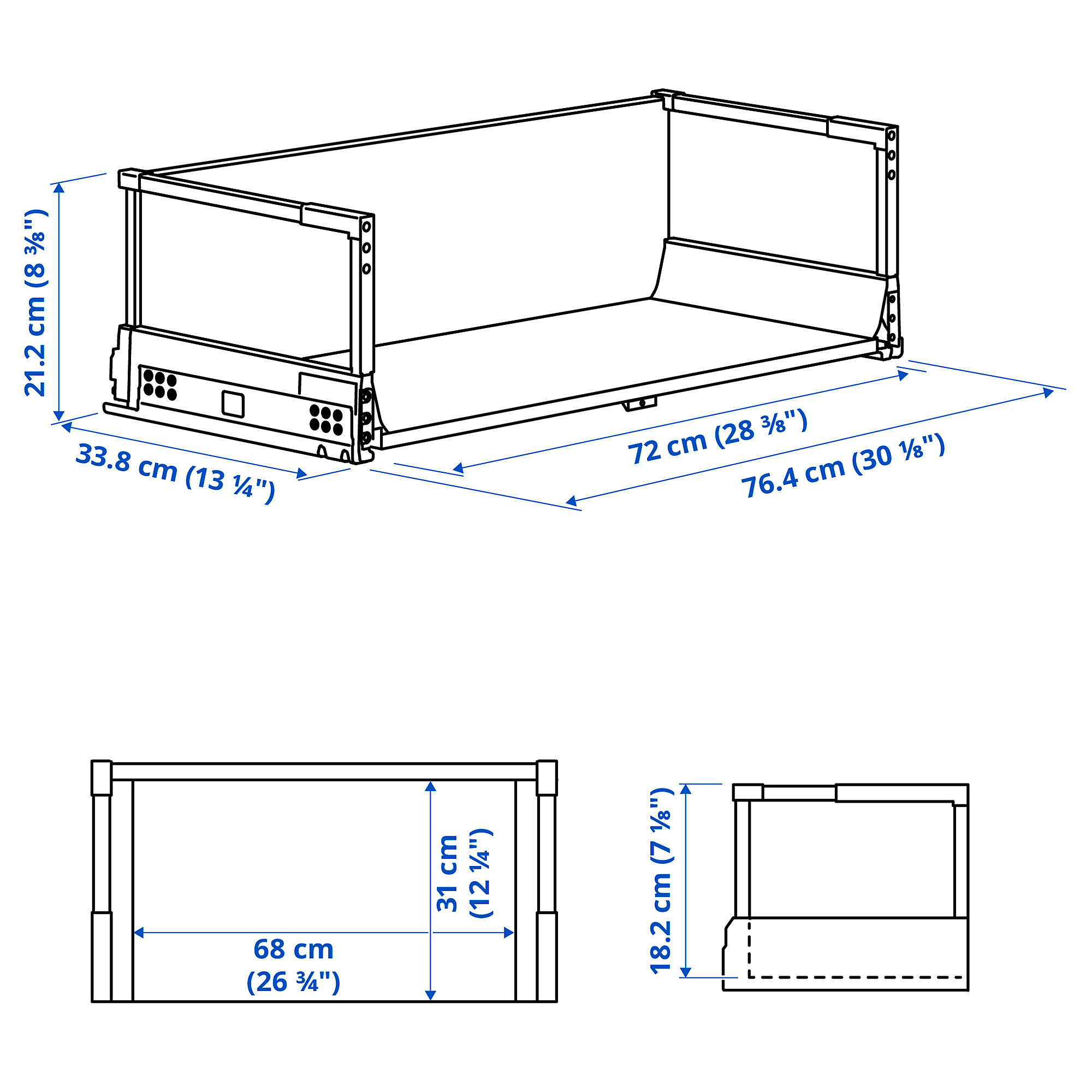 MAXIMERA drawer, high