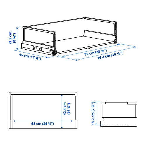 MAXIMERA drawer, high