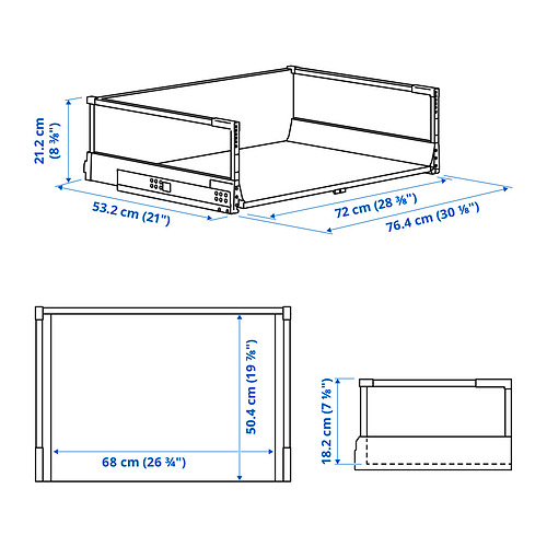 MAXIMERA drawer, high