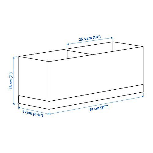 STUK box with compartments