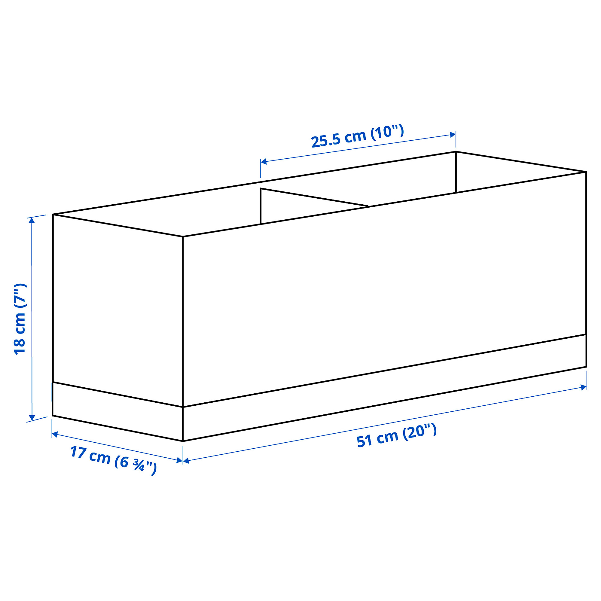 STUK box with compartments