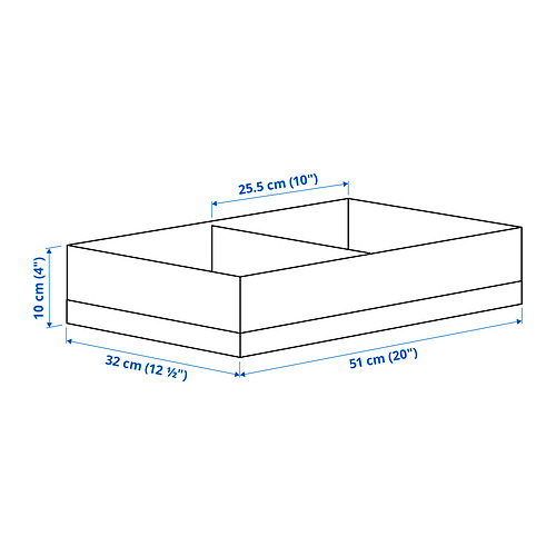 STUK box with compartments