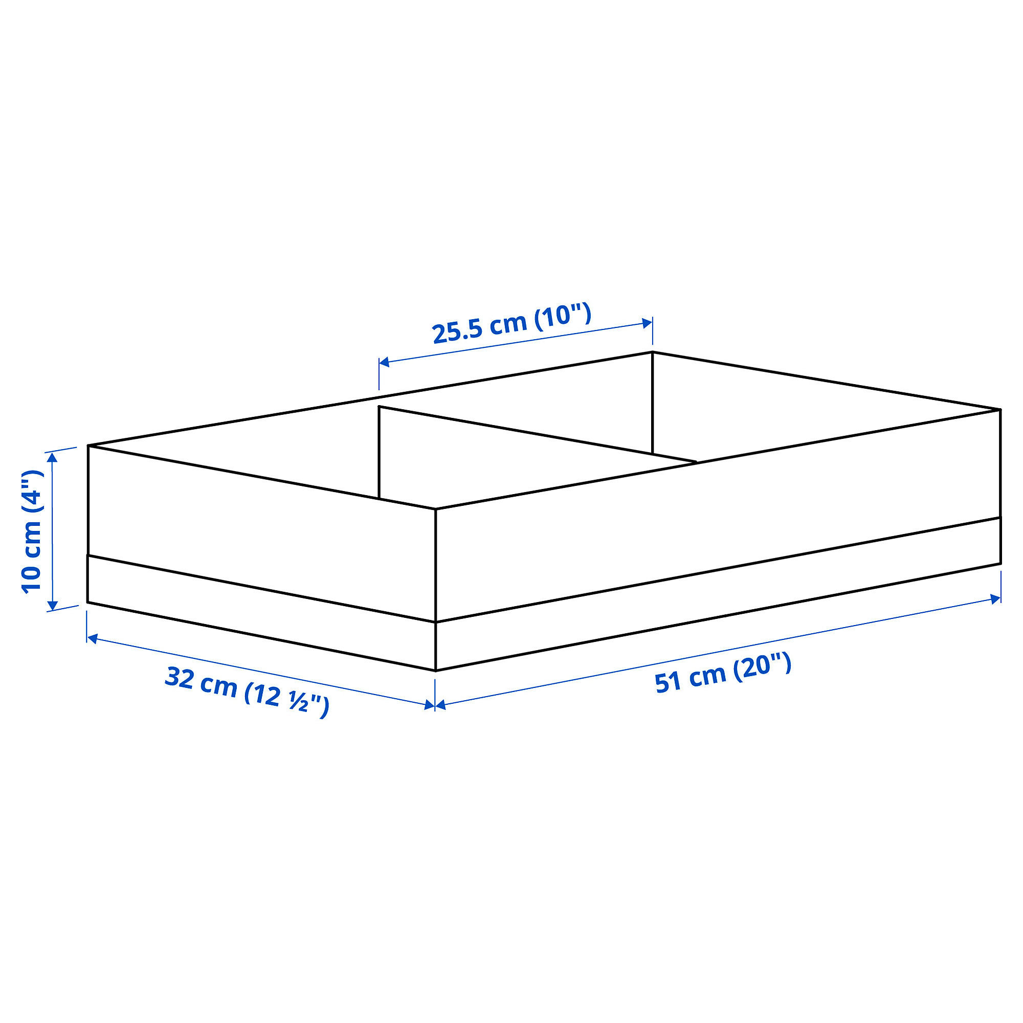 STUK box with compartments