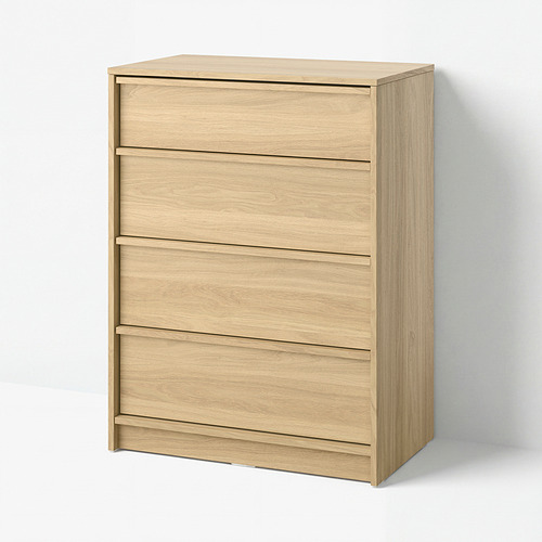 ANKARUDDEN - 四格抽屜櫃, 橡木紋, 80x48x107 厘米 | IKEA 香港及澳門 - E1038824_S4