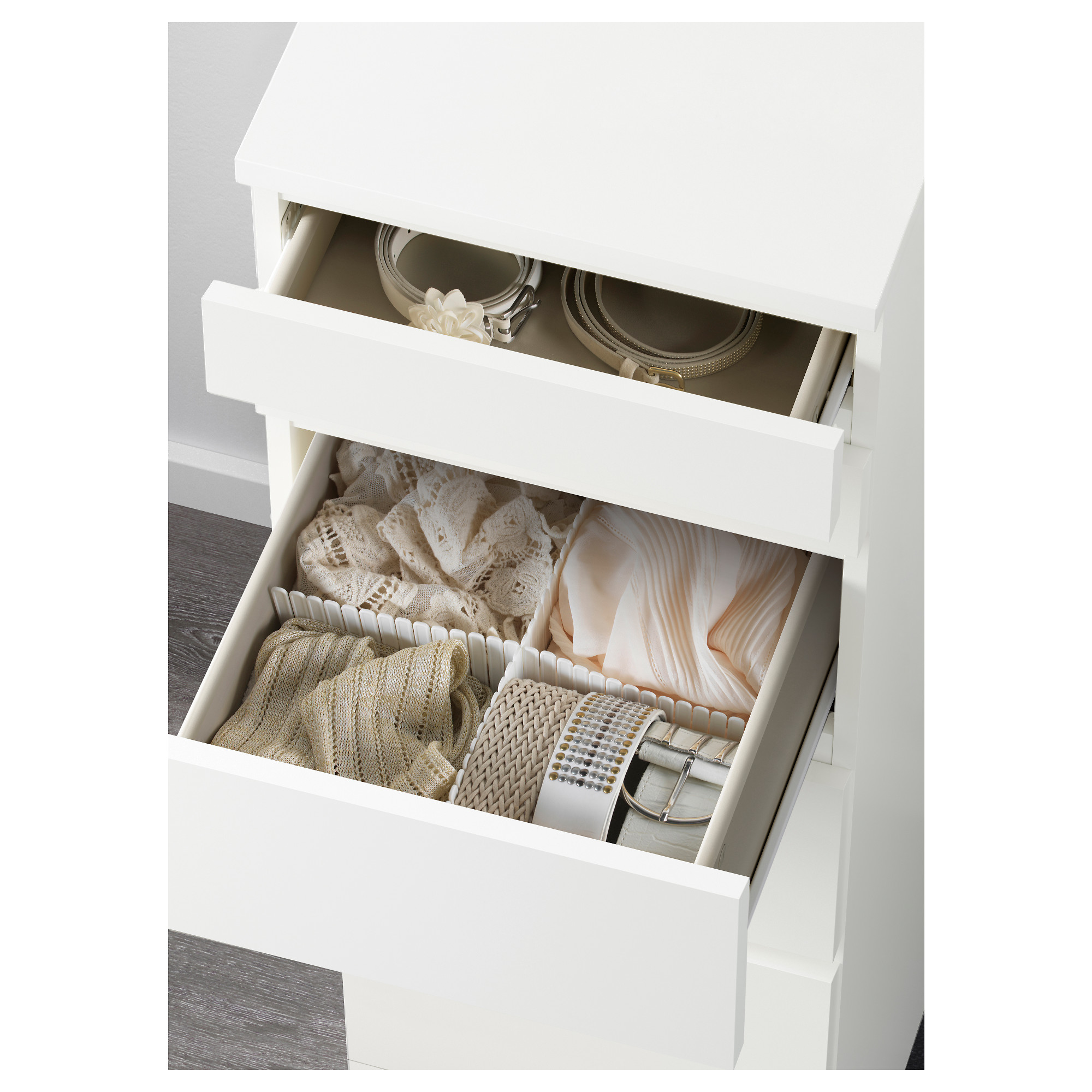 MALM chest of 6 drawers, white/mirror glass IKEA Hong Kong and Macau