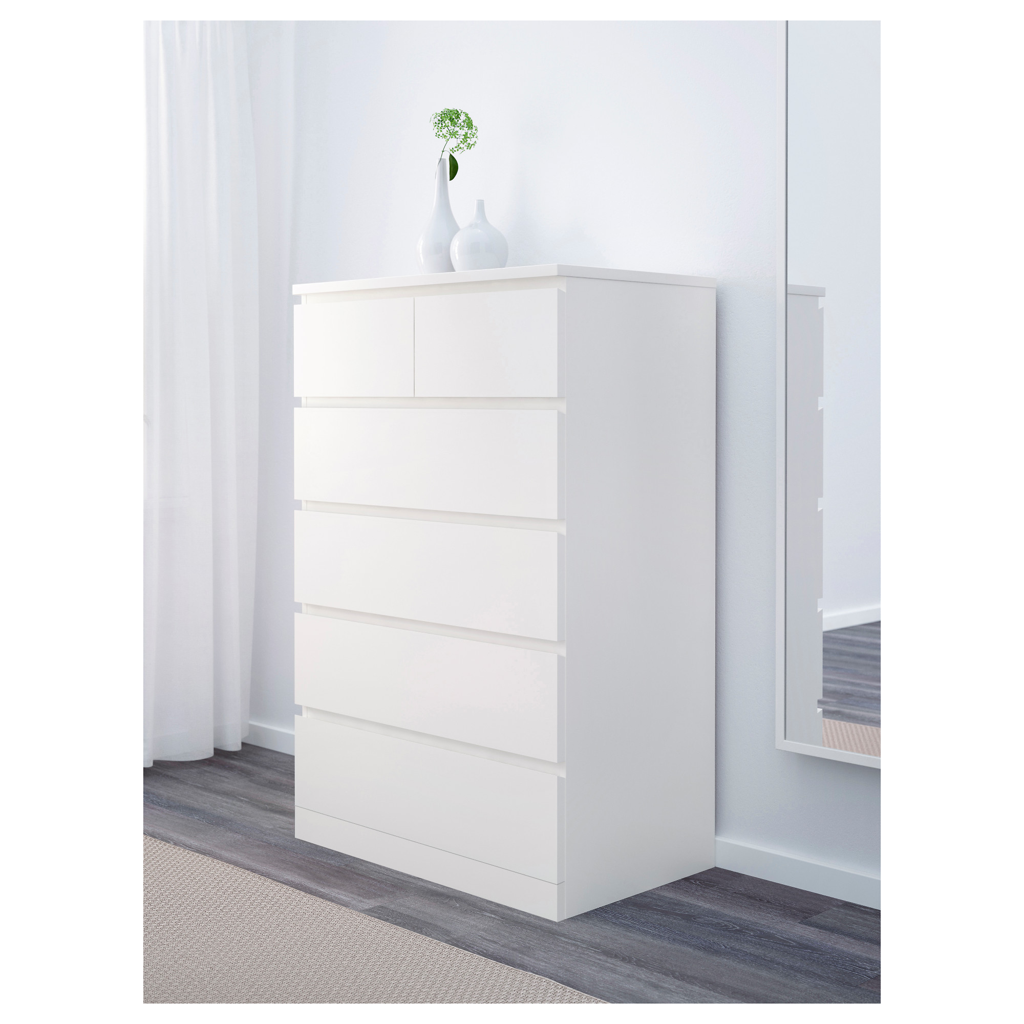 Malm Chest Of 6 Drawers White Ikea Hong Kong