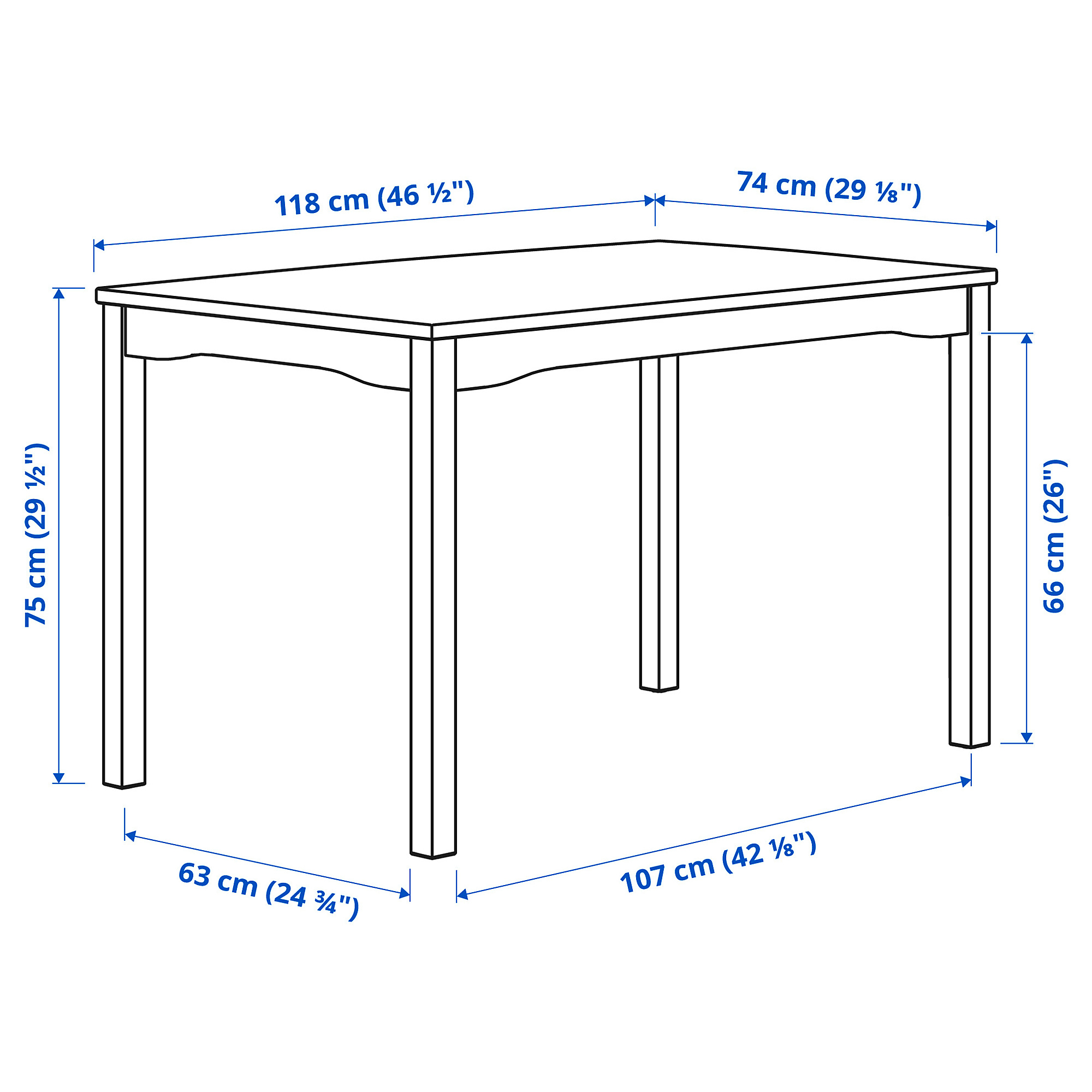 HÄGERNÄS table and 4 chairs