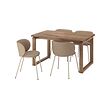KRYLBO/MÖRBYLÅNGA table and 4 chairs