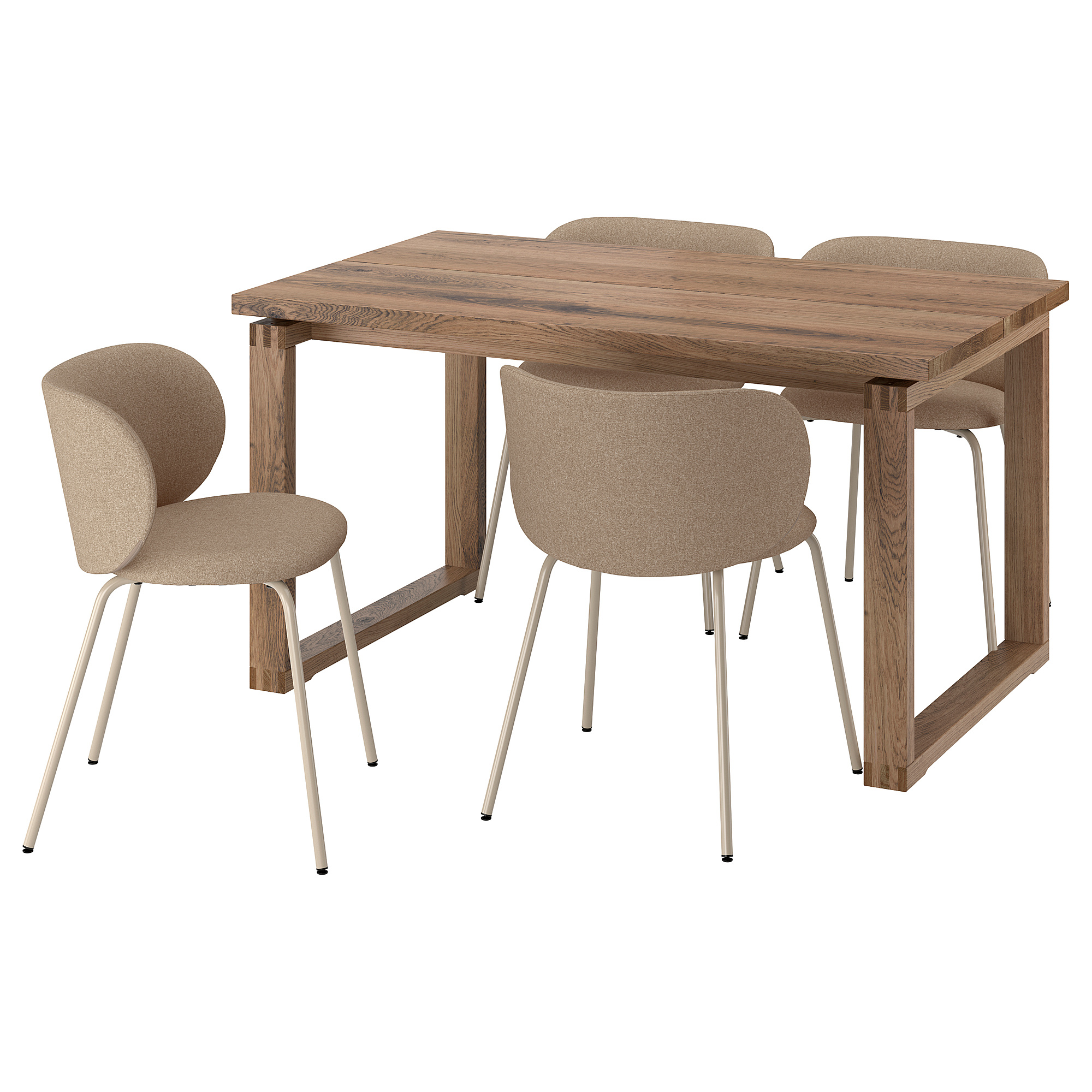 KRYLBO/MÖRBYLÅNGA table and 4 chairs