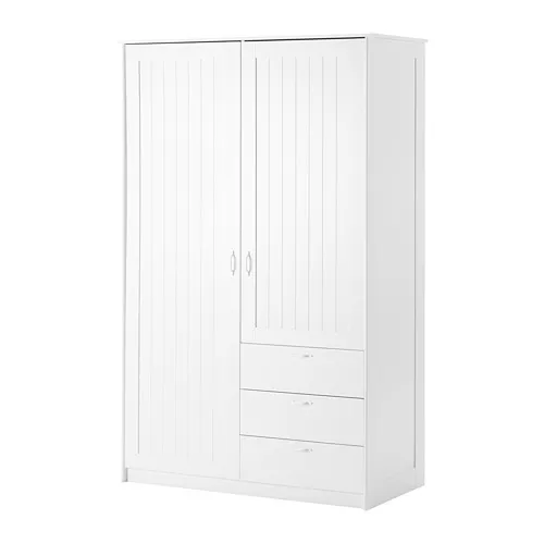 KLEPPSTAD - wardrobe with 3 doors, white, 117x55x176 cm | IKEA