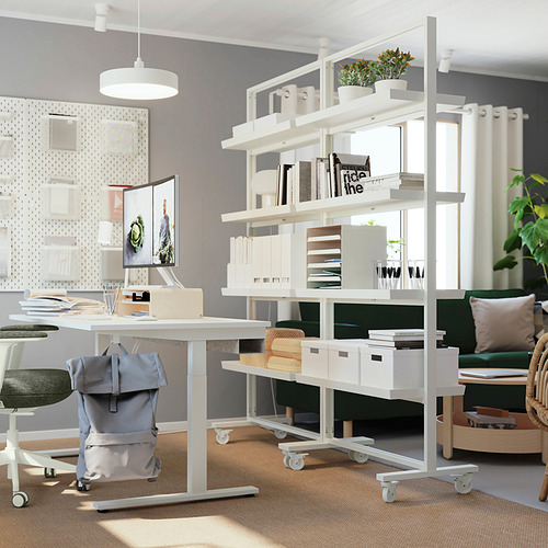 MITTZON frame with castors/display shelf