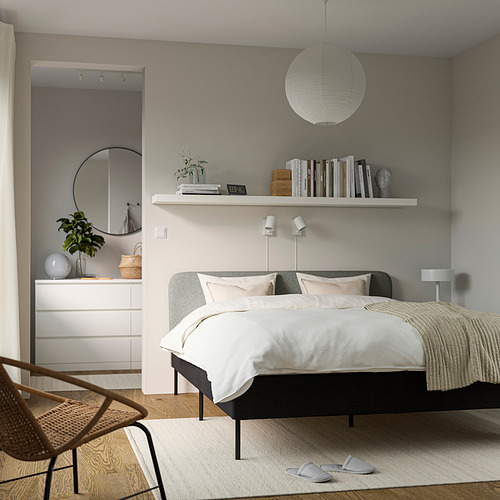 SLATTUM 軟墊式床架