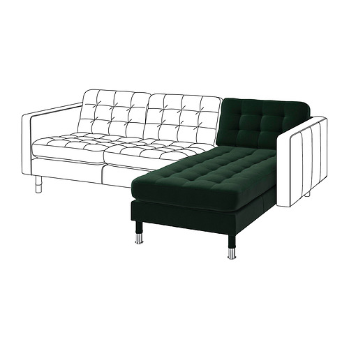 LANDSKRONA chaise longue, add-on unit