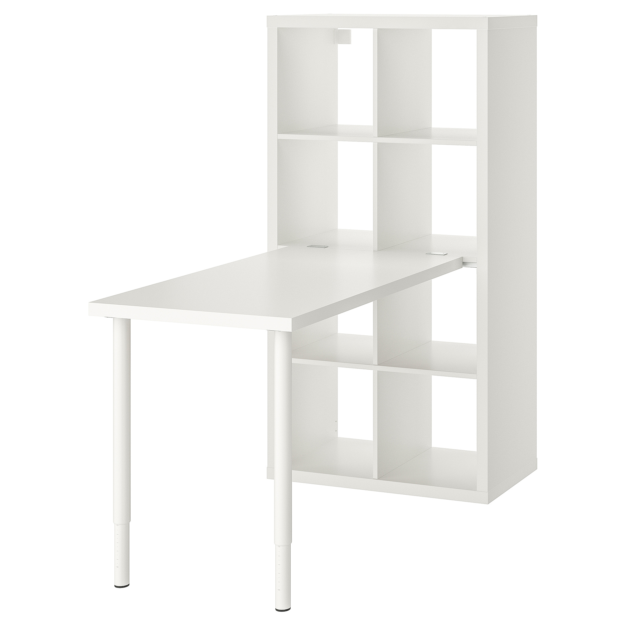 IKEAシェルフ KALLAX/LINNMON - desk combination, white, 77x139x147 cm | IKEA