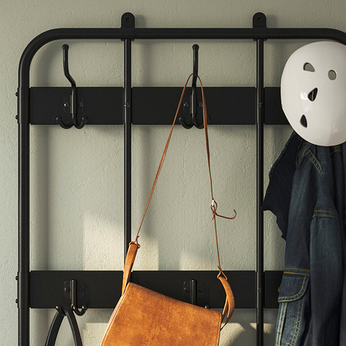 NIPÅSEN coat rack and bench w shoe storage