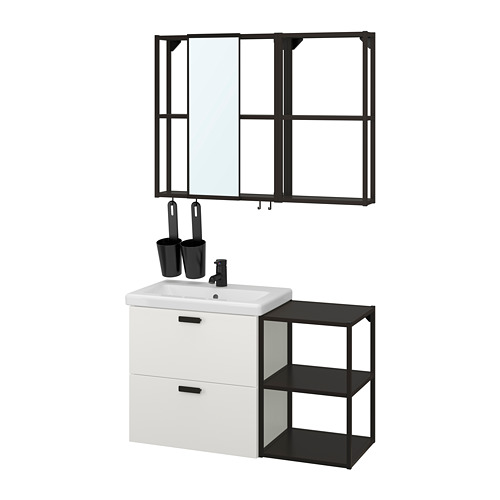 TVÄLLEN/ENHET bathroom furniture, set of 15