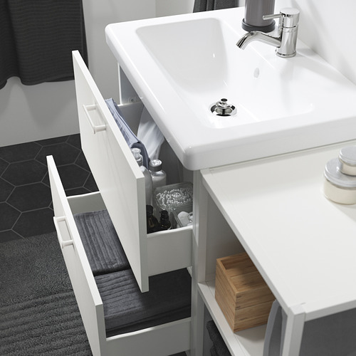 TVÄLLEN/ENHET bathroom furniture, set of 15