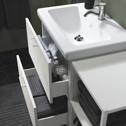 TVÄLLEN/ENHET bathroom furniture, set of 18