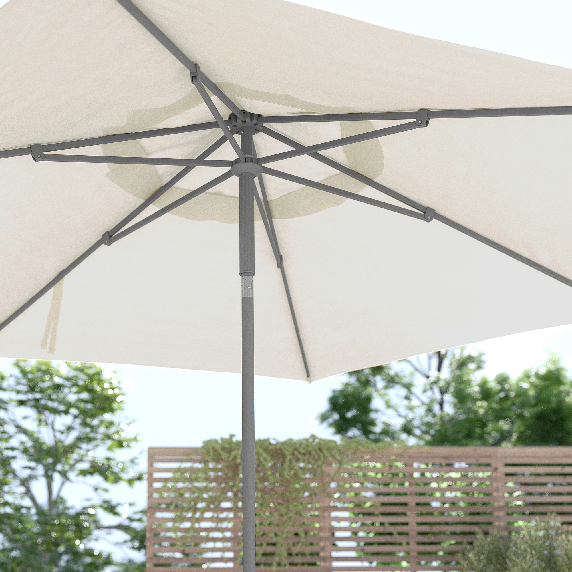JOGGESÖ/IGGÖN parasol with base