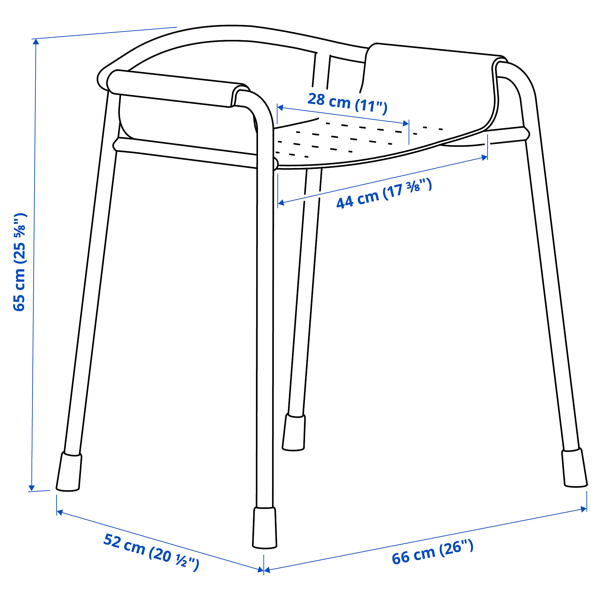BÄSINGEN shower chair