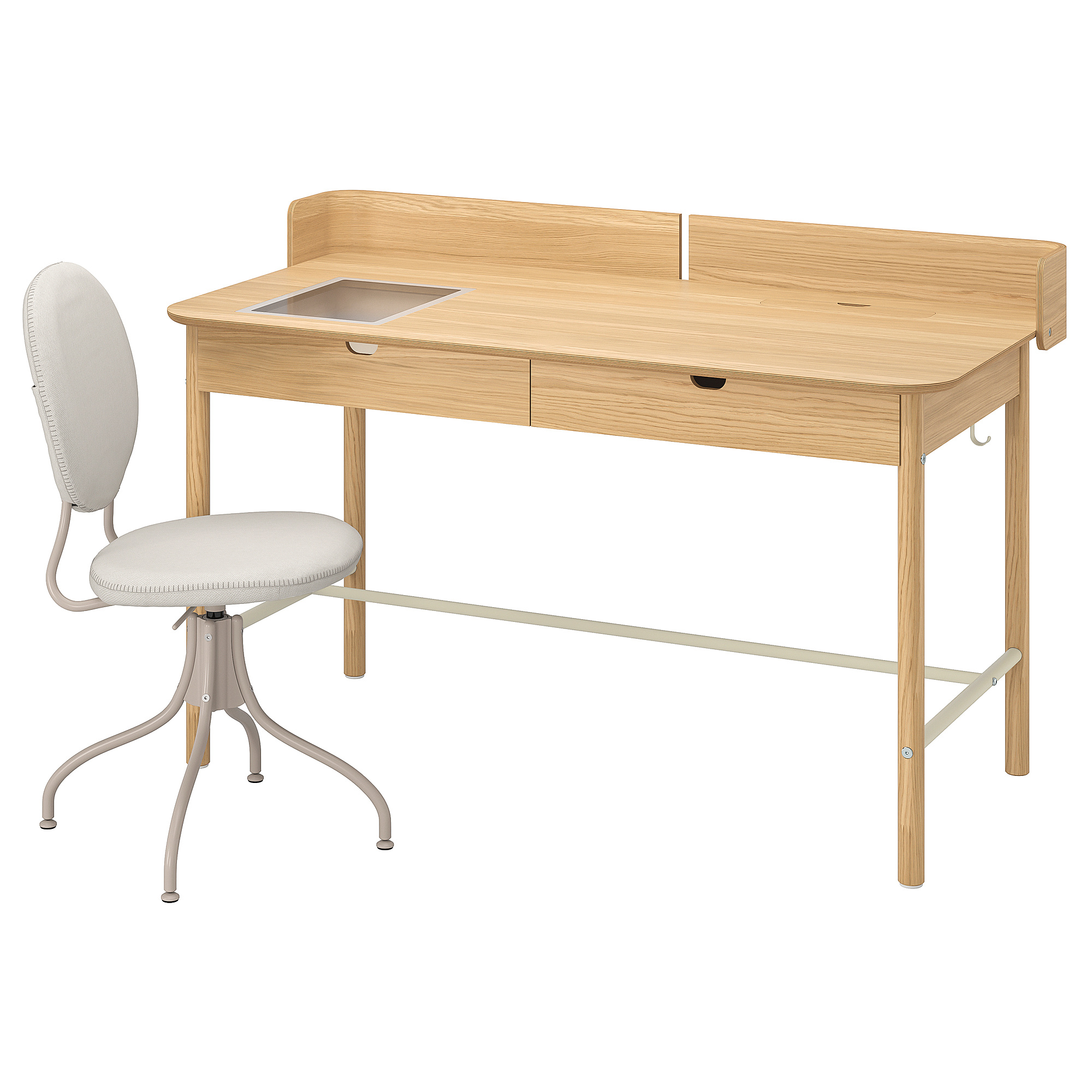 RIDSPÖ/BJÖRKBERGET desk and chair