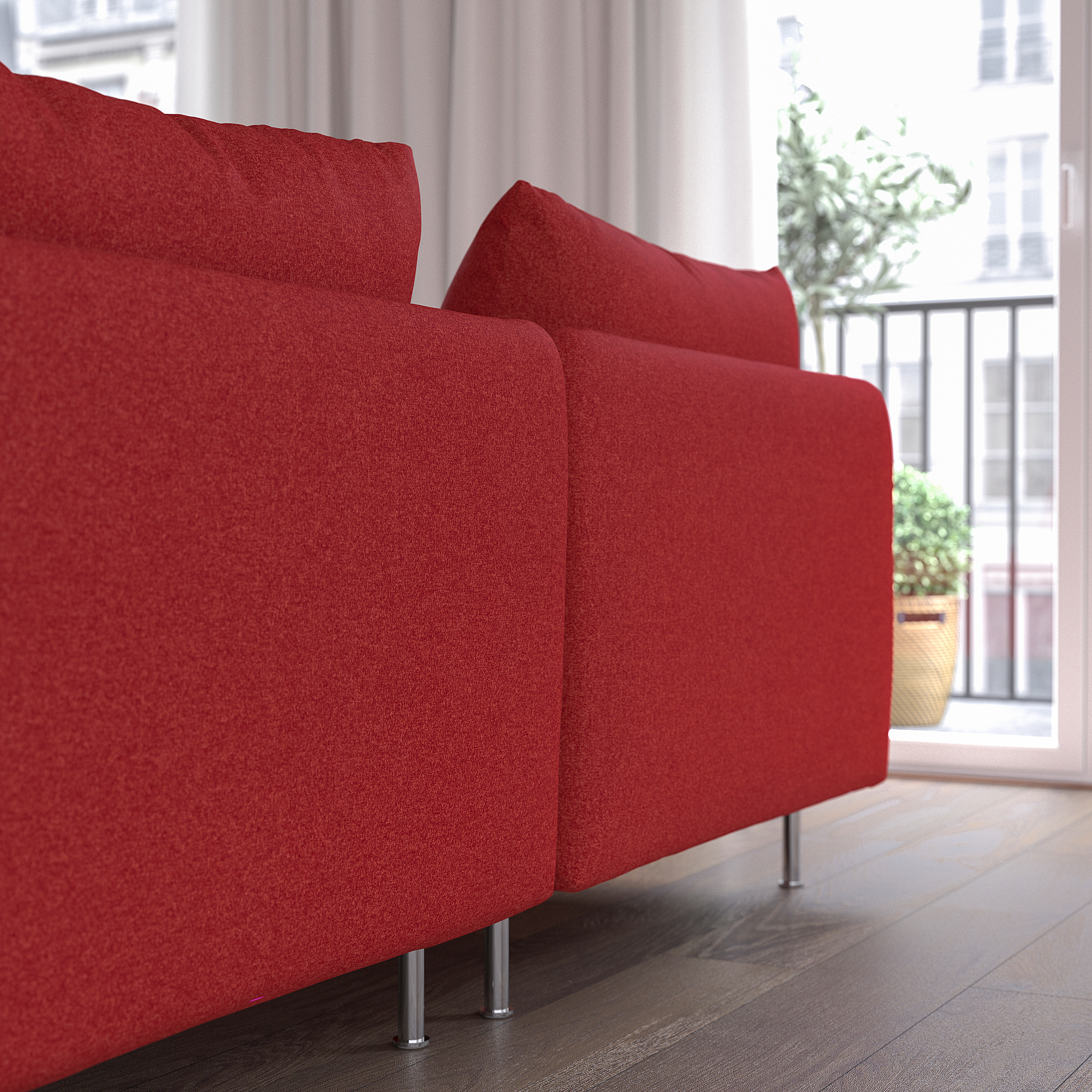 SÖDERHAMN corner sofa, 4-seat