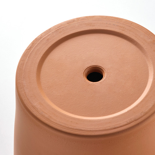 BRUNBÄR plant pot with saucer
