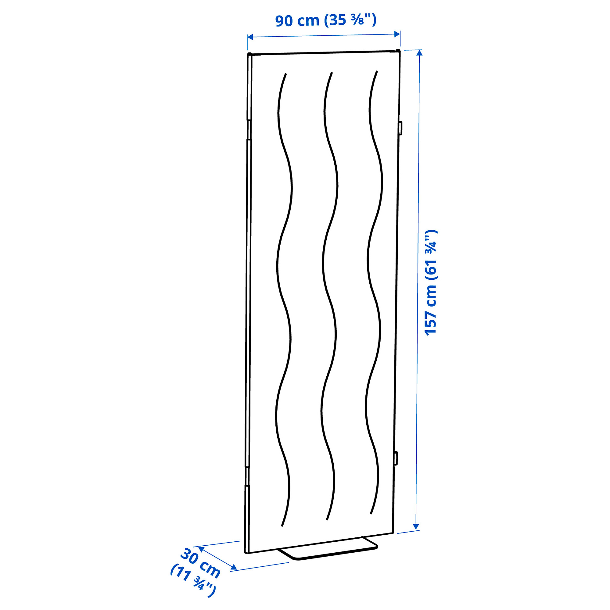 MITTZON acoustic screen, floor standing