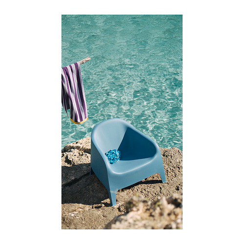 SKARPÖ armchair, outdoor, dark blue IKEA Hong Kong and Macau