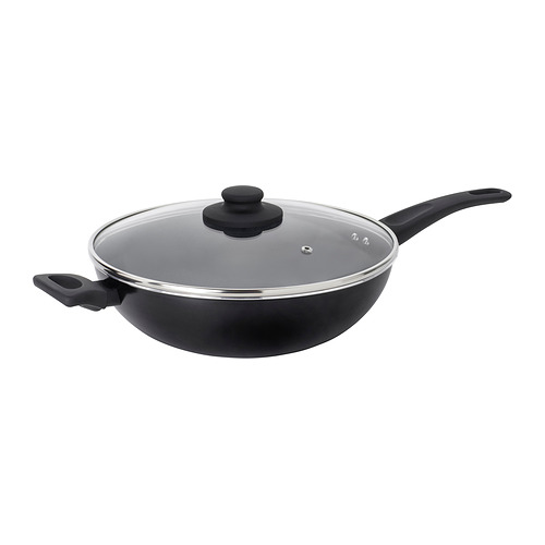 HEMLAGAD wok with lid