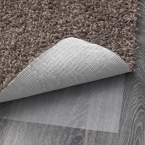 HÖJERUP rug, high pile, 120x180 cm, grey-brown